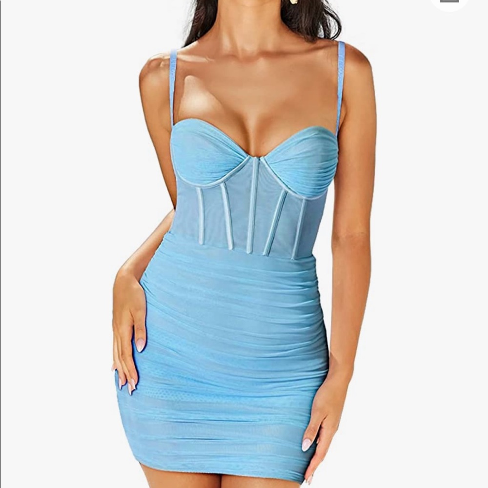 Women’s blue dress from Amazon